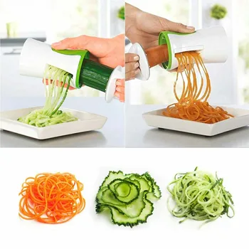 Kišeninis Daržovių spira cutter morkų agurkų dydžio cukinijos slicer Virtuvės reikmenys daržovių peilis