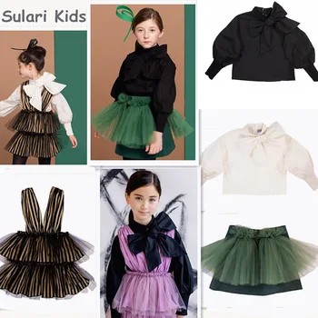 Vaikai drabužių boutique vaikams drabužių padėkos komplektus stebuklingas biedronka merginos tutu sukneles+marškinėliai 2 vnt drabužių rinkinys