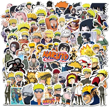 100 VNT Naujas Naruto Lipdukai, Pakuotės Vinilo Už Gitara Nešiojamas Telefono PS4 Riedlentė Automobilių Nuoma Vaikų Žaislas Animacinių filmų Anime Lipdukas