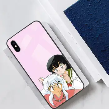 Top Anime Inuyasha Telefono dėklas Stiklo Dizaineris 
