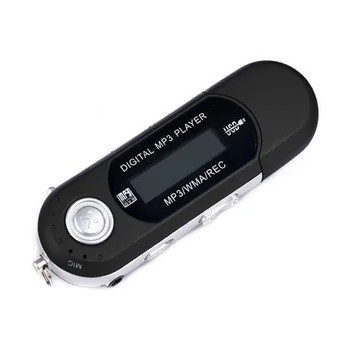 Mini Nešiojamas USB Skaitmeninis MP3 Grotuvas Parama 32GB TF Kortelė SD Kortelę & FM Radijas FM Radijo, klausytis Muzikos Aptakus Ir Elegantiškas MP3 Grotuvas