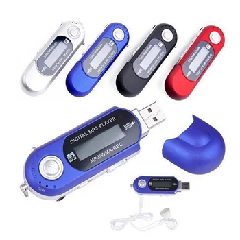 Mini Nešiojamas USB Skaitmeninis MP3 Grotuvas Parama 32GB TF Kortelė SD Kortelę & FM Radijas FM Radijo, klausytis Muzikos Aptakus Ir Elegantiškas MP3 Grotuvas