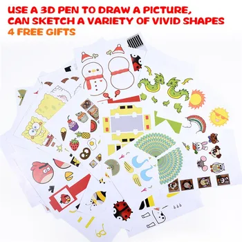 3D rašiklis, mokymosi Kūrybinį žaislai vaikams, plastikinės piešimo Kūrybiškumą, meno ir amatų rinkinys Dažymo Švietimo kalėdų dovana