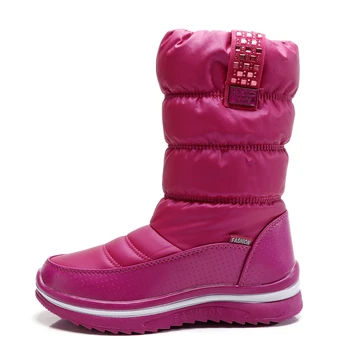 Moterys sniego batai moteriška žieminiai batai sustorėjimas, šilta medvilnė batai vandeniui neslidus Kailio butas mados sniego batai moterims, batai