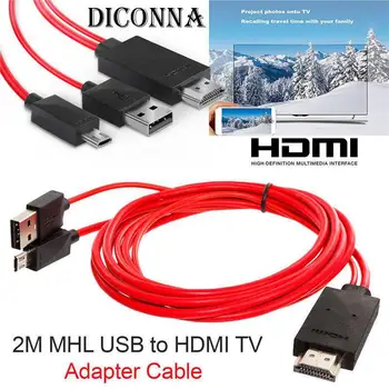HDMI Adapteris Micro USB į HDMI 1080P HD TV Kabelis, Adapteris, skirtas Samsung S3 S4 S5