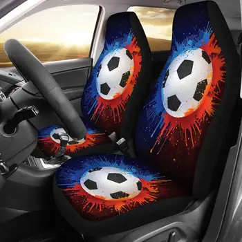 HUGSIDEA Futbolo/Krepšinio Dizaino Automobilių Sėdynės Padengti Auto Vieta, Purvinas-proof Sheet Auto Sėdynės Raštas Universali Vairuotojo Sėdynė Atveju