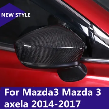 Skirta Mazda3 Mazda 3 axela-2017 anglies pluošto, Automobilio Galinio vaizdo Veidrodis Apima Shell galinio vaizdo Veidrodis Krašto Apsaugai Padengti