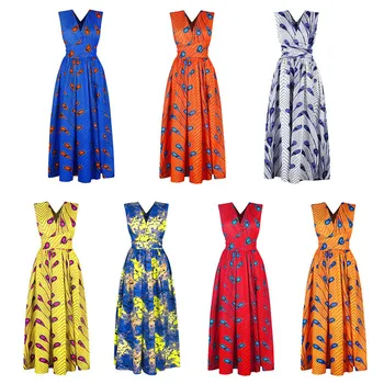 Vasaros Afrikos Suknelės Moterims 2020 Naujienų Mados Skraiste Ilga Suknelė ir Gėlių Spausdinti Šalis Afrikos Drabužiai