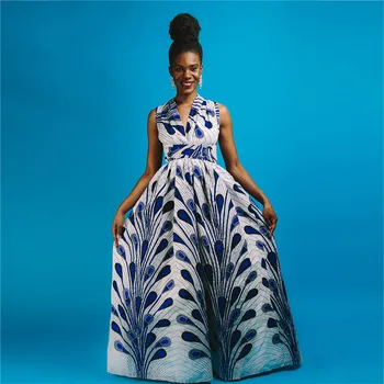 Vasaros Afrikos Suknelės Moterims 2020 Naujienų Mados Skraiste Ilga Suknelė ir Gėlių Spausdinti Šalis Afrikos Drabužiai