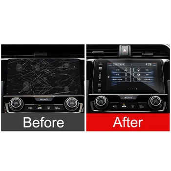Honda civic 10 2016 2017 2018 2019 2020 Stiklo Automobilių Navigacijos LCD Touch Screen Protector Ekrano Plėvelė Anti Nulio