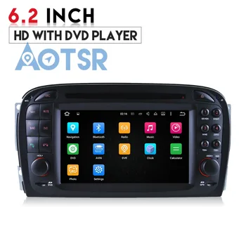 Grynas Android8.0 4+32GB Automobilių DVD grotuvas, Mercedes Benz SL R230 SL500 Garso GPS 2 din multimedijos Radijo magnetofonas