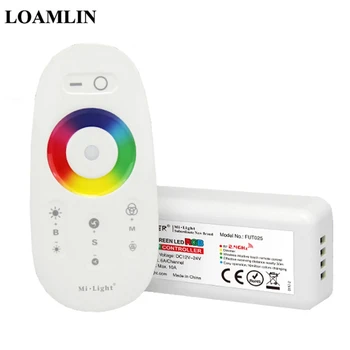 Milight FUT025 2.4 G RF Wireless Touch Ekranas RGB LED Valdiklis DC12-24V 18A RF Nuotolinio Valdymo už RGB LED Juostos