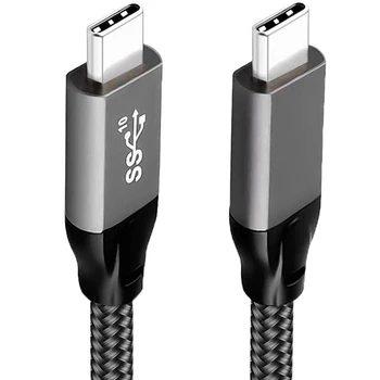 USB C su USB C Kabelio,(6.6 FT),4K Ekranas,100W(5A),3.1 Gen 2,Galia Pristatymo Mokestis,10Gbps Duomenų Stebėti Vaizdo