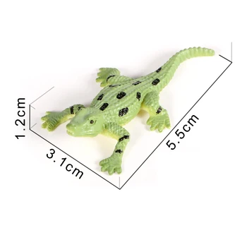 12pcs/daug Laukinių Gyvūnų Duomenys Figūrėlės žaislai, plastikiniai Modeliavimas Kaimanų Krokodilas Mini Modeliai Roplių Zoologijos sodas Gyvūnų Lėlės Dovana Žaislai