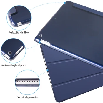Tablet Case For iPad 7.9 colių 2019 Smart PC Atgal Pilną Apsauginį Dangtelį iPad mini4 5 byloje