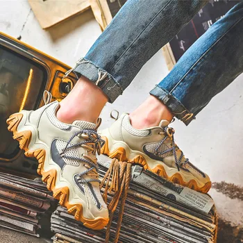 Rudenį high-end naujos mados batai vyriški Laisvalaikio Bateliai Aukštos kokybės Mados Klasikinis Lauko Sportas vyriški Batai Zapatos De Hombre
