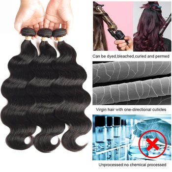Safyras PLAUKŲ Peru Kūno Banga Žmogaus Plaukų Komplektus Remy Hair Extension Natūralių Spalvų 1/ 3/ 4 Ryšulių Storio Plaukų Audžia