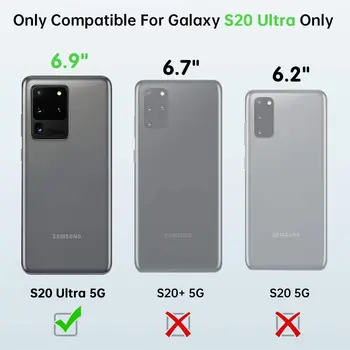 NEWDERY Galaxy S20 Ultra Baterija Atveju Qi Bevielio Įkrovimo Suderinama 6000mAh Įkroviklis Atveju, Samsung Galaxy S20 Ultra