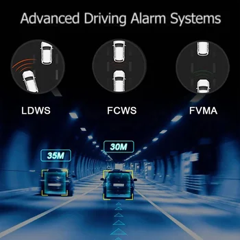 Anytek Automobilių Brūkšnys Cam Wifi 1080P 150 ° Brūkšnys Fotoaparatas USB DVR ADAS Dashcam android DVR Auto diktofonas Night Versija