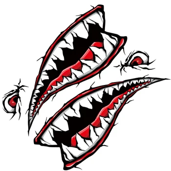 Pasaulio Datong Red Black Shark Burną Atspindintis Lipdukas Šildomi Šoniniai Durų Lipdukas Automobilių Vinilo Kinas Automobiliai, Automobilių Optikos 1 Pora