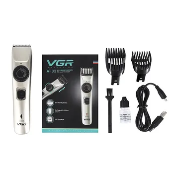 VGR V031 Elektriniai Plaukų Žoliapjovės Clipper USB Įkrovimo Vandeniui Barzda Žoliapjovės Plaukų Cutter Greito Įkrovimo Plaukų Vyrų Žoliapjovės