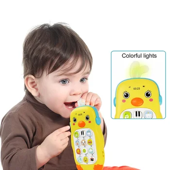 Kūdikių Muzika ir Šviesos Telefono Žaislas Telefono Anksti Švietimo Žaislai Vaikams Teether Kūdikių Dovana su Originalo Langelyje
