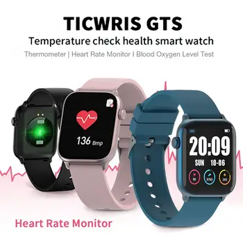TICWRIS GTS Smart Žiūrėti Kūno Temperatūra Sveikatos Stebėsenos IP68 Vandeniui Sports Tracker Fitneso Apyrankę Smartwatch 