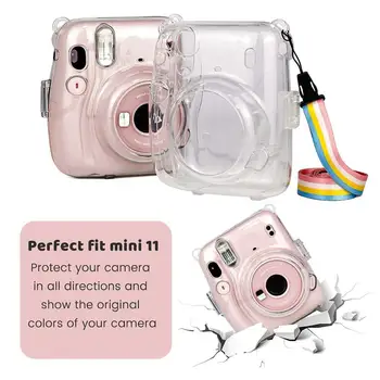 Apsaugos Atveju Fuji Fujifilm Instax Mini 11 Fotoaparato Priedai Peties Spalvinga Dirželis Skaidrus Krepšys, Kamera, Apsauginė