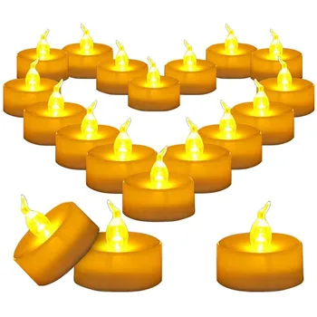 24Pcs Flameless LED Arbata Šviesos Žvakės Baterijos Tealights Netikrą Led Žvakių Šviesos Velykų Žvakė Namų Puošybai Apšvietimas