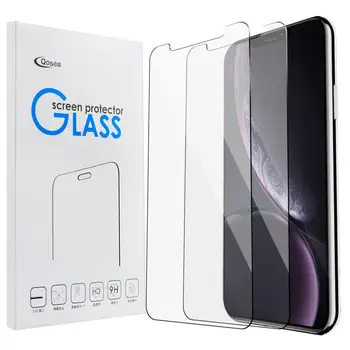 Qosea 10vnt Grūdintas Stiklas iPhone 11 11 Pro Stiklo Screen Protector-Ultra plonas Aišku 9H Apsauginė Plėvelė iPhone 11 Pro MAX