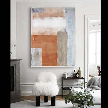 šiuolaikinės abstrakčios drobės tapybos Grynas Rankų parengtos akrilo naftos tapyba sienų apdailai kabo nuotraukos kambarį sofa