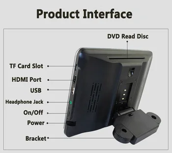 XST 2VNT 10.1 Colių Android 6.0 Automobilių Pagalvėlės DVD Monitorius Grotuvas, HD 1080P Vaizdo Su WIFI/HDMI/USB/SD/Bluetooth/FM Siųstuvas