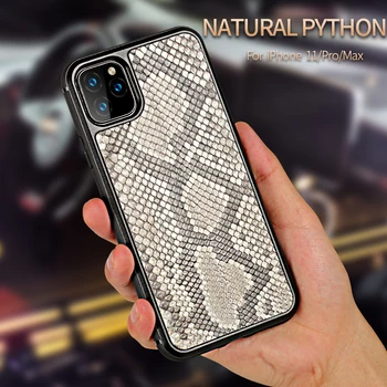 Prabanga Originali Python Odinis telefono dėklas Skirtas Apple iPhone 11 11 Pro 11 Pro Max X XS XS Max XR 7 8 6 6s 7 + 8 plius snakeskin