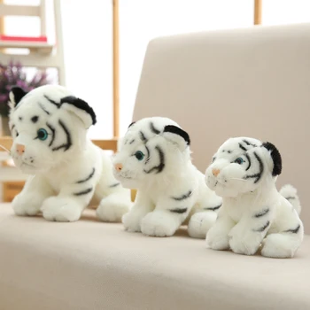 Puikus Naujas atvykimo Modeliavimas Mažai Tigras Lėlės Pliušinis Žaislas Mielas Sibiro Tigras Lėlės White Tiger Ragdoll Vaikų Gimtadienio Dovana