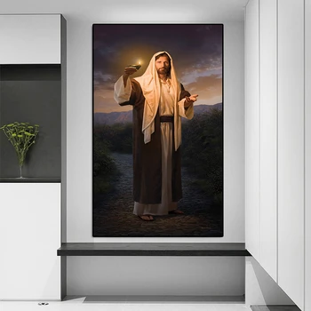 Plakatas Dievas Jėzus, Organizacijos Kristaus tyra meilė, drobė, tapyba, nuotraukos dekoratyvinių menų, namų puošybai