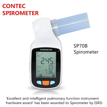 CONTEC Skaitmeninis Spirometer SP70B Plaučių Kvėpavimo Diagnostikos Vitalograph Spirometrijos + Programinė įranga