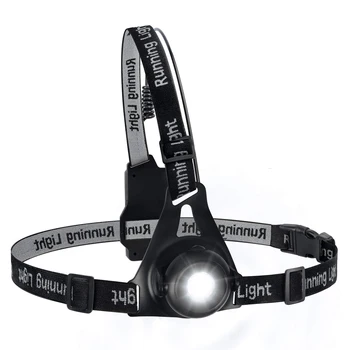 Lauko Sporto LED Naktį Veikia Šviesos USB Įkrovimo Krūtinės Lempos Bėgiojimas Įspėjamoji Lemputė Dviračių Fakelas Lauko Važiavimo Šviesos