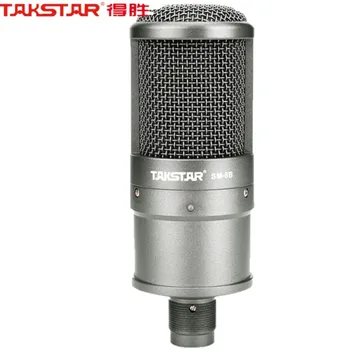Aukščiausios Kokybės Takstar SM-8B Kondensatoriaus mikrofonas, kompiuteris, mikrofonas įrašymo daina su garso plokštę,be lagamino