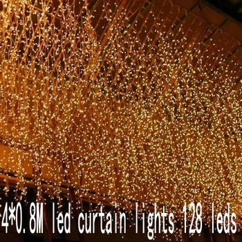 4m Ašaros 0,8 m Kalėdų Girliandos LED String Kalėdų Ju Žibintai Pasakų Kalėdos Šalis Sodas Vestuvių Dekoravimo Užuolaidų Žibintai