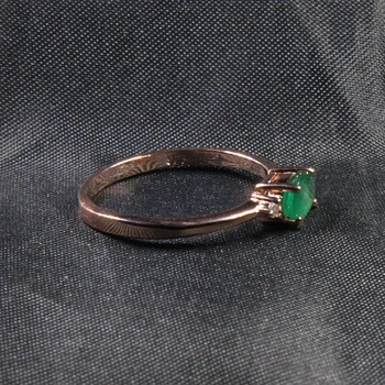 CoLife Papuošalus 925 Sidabras Brangakmenio Žiedas Dalyvavimo 4*6 mm Realus Fizinis Smaragdas Žiedas Originali Sidabro Smaragdas Papuošalai