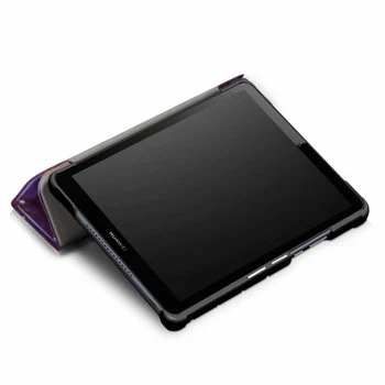 Plonas Flip PU Odos Atveju Huawei MediaPad M5 lite 8 JDN2-W09/AL00 8.0 colių smart cover 