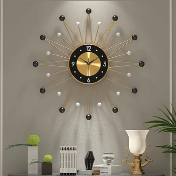 Silent Skaitmeninis Sieninis Laikrodis Modernus Dizainas, Didelių Kūrybinių Paprastas Sieninis Laikrodis Didelis Metalo Kambarį Reloj Sumalti Namų Dekoro AD50WC