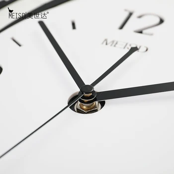 MEISD Kokybės Akrilo Žiūrėti Kūrybos Su Švytuokle Balta Laikrodis Modernaus Dizaino Namų Dekoro Kambarį Horloge Nemokamas Pristatymas Karšto
