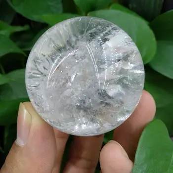 40mm Natūralūs graži kvarco akmens White crystal ball Gydymas, gydymo
