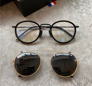 Niujorko prekės thom Akinių rėmeliai Recepto akiniai nuo saulės vyrams, moterims optiacl akiniai įrašą akiniai nuo saulės su originalo langelyje