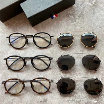 Niujorko prekės thom Akinių rėmeliai Recepto akiniai nuo saulės vyrams, moterims optiacl akiniai įrašą akiniai nuo saulės su originalo langelyje