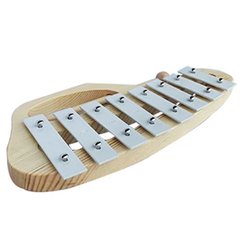 Rankomis Trankyti Kselofonu Glockenspiel su Mallets 8 Tonų Aliuminio Lakštai Medinių Muzikos instrumentų Ikimokyklinio Švietimo Žaislas Ki