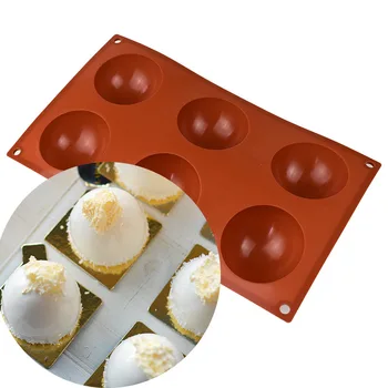 Šokolado Pelėsių Šiuolaikinės Paprasta Silikono 6 Puslankiu Cake Maker Aukštos Temperatūros Namų Cake Shop Virtuvės Įrankiai, Reikmenys