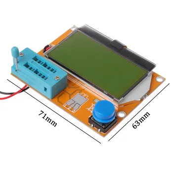 LCR-T4 ESR Matuoklis Tranzistorius Testeris Diodų Triode Talpą, SCR Induktyvumą, Automatinis Išjungimas LCD Ekranas