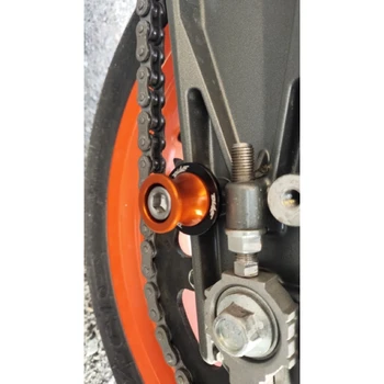 Už KTM Duke Rc 125 200 250 390 690 990 M10 Varžtai Motociklo CNC Aliuminio Swingarm Ritės Slankiklį Stovėti Varžtai Modifikuotų Accessor